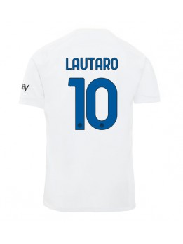 Billige Inter Milan Lautaro Martinez #10 Bortedrakt 2023-24 Kortermet